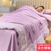 High-end 60-piece Lyocell Tencel summer quilt four-piece set, single silk quilt, naked sleeping silk skating silk quilt bedding Specification image